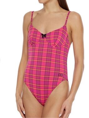 Solid and Stripe- NWT plaid bathing suit